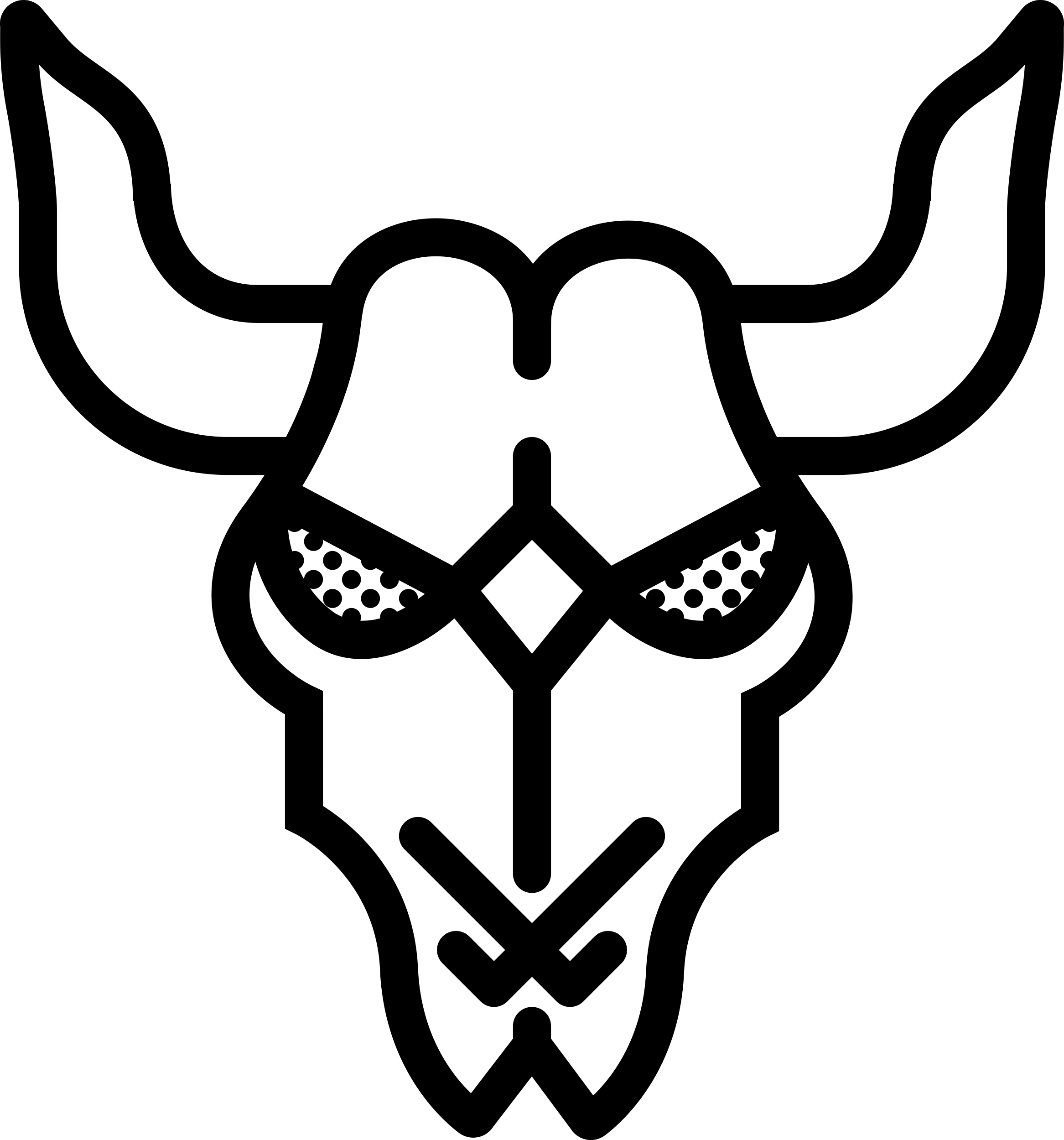 Cattle Skull Sticker Outline Svg File Free Vectors